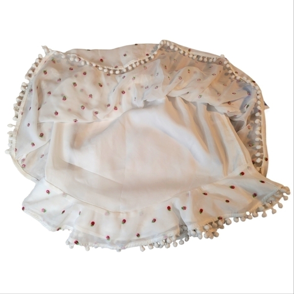 Majorelle Brea White Floral Pom Pom Mini Skirt Size XS - Picture 9 of 10